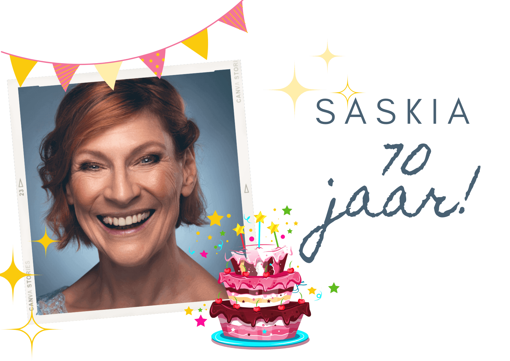 Saskia 70 jaar cadeau
